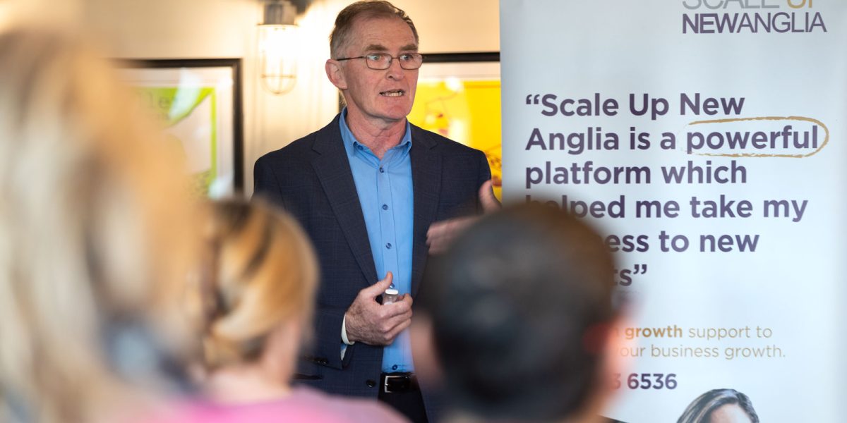 Business Adviser Anthony Goggin at a networking and Google training event