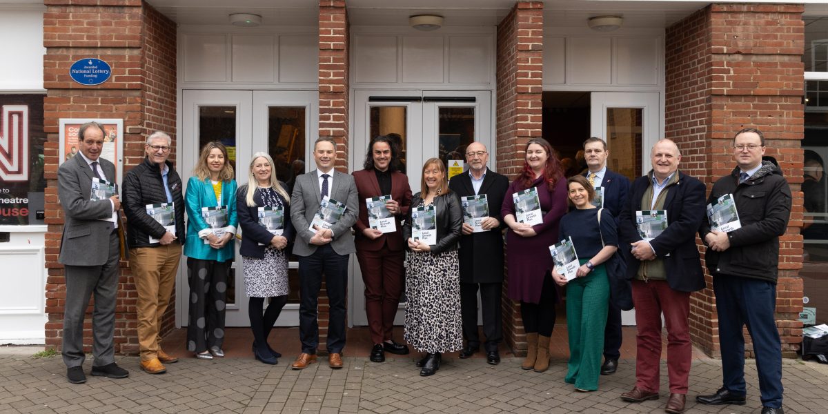 Norfolk Business Board outside Norwich Playhouse - photo by Lesley van Dijk